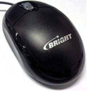 ** MOUSE PS2 ESPANHA PRETO BRIGHT 0012