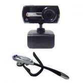 ** WEBCAM 1.3M USB COM EARPHONE A4TECH PK-137HP