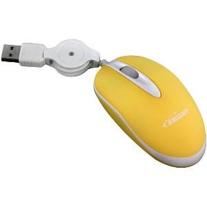 ** MINI MOUSE USB RETRATIL BRASIL AMARELO BRIGHT 0146