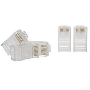 ** CONECTOR RJ-45 8 VIAS NIVEL 5 ( PACOTE COM 20 UNIDADES )